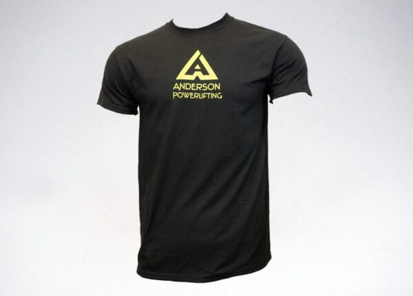anderson powerlifting new logo t-shirt