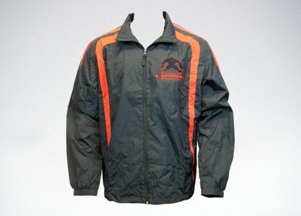 anderson powerlifting black and red jacket