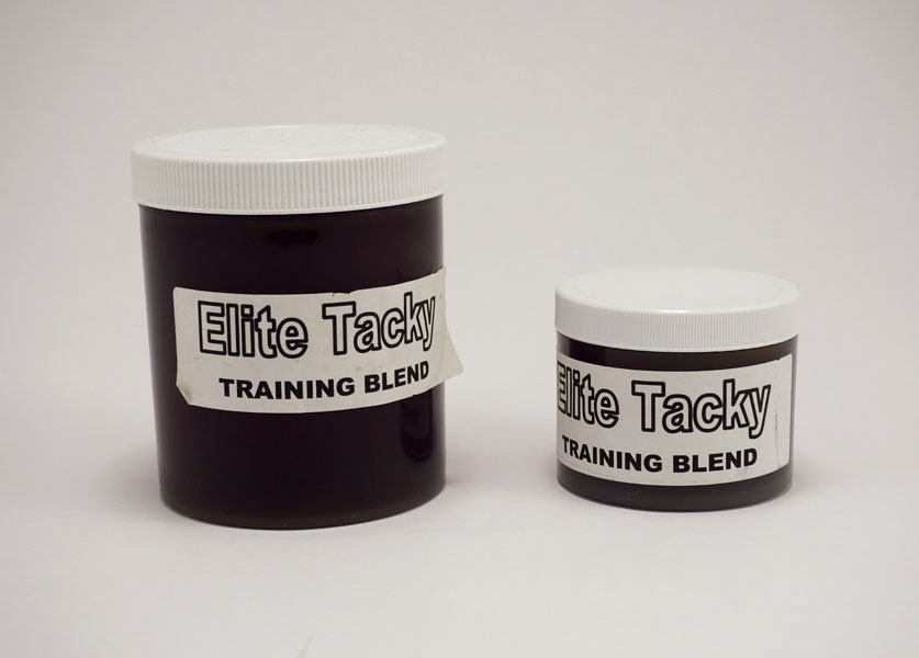 close up of elite tacky training resin
