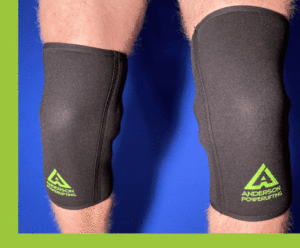 Anderson Extreme Knee Sleeves 7mm neoprene on athlete