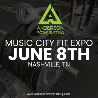 We will be at @musiccityfitexpo this Saturday in Nashville, TN!

We also have a coupon code for 20% off admission tickets for those wanting to come see everything! 

Code: ANDERSONPL

See you there! 👊🏻